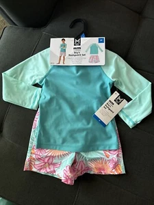 NWT Member's Mark 2-Piece Family Swim Boy's Rashguard & Swim Trunk Set - Picture 1 of 7