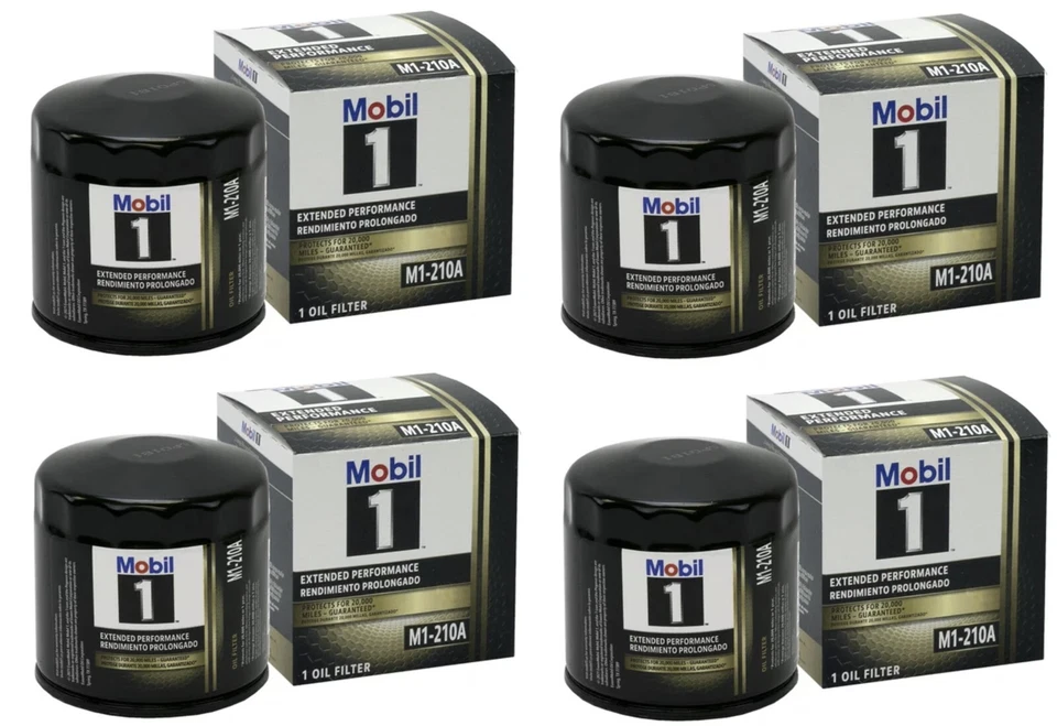Filtro de aceite Mobil1 M1-210A Premium rendimiento extendido 20.000 millas - Paquete de 4 Foto 1 de 4