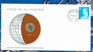 Coins of All Nations Spain 1 Peseta 1966 (1970) UNC - Picture 1 of 2
