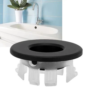 Schwarzes Badezimmer Waschbecken Waschbecken Überlauf Abdeckung Küche Waschbecke - Bild 1 von 12