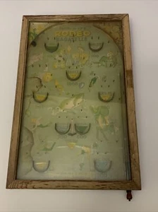 VINTAGE POOSH-M-UP’S RODEO BAGETELLE 4 GAMES IN 1 BASEBALL BAGATELLE GAME MADE I - Picture 1 of 12