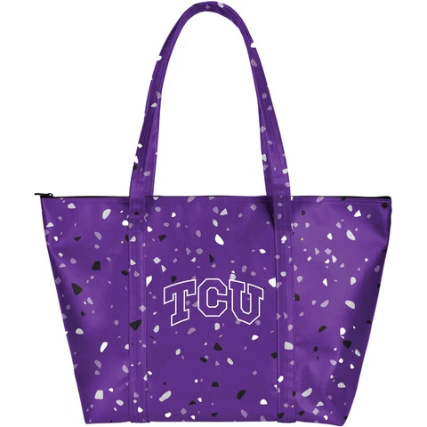 Women's TCU Horned Frogs Terazzo Weekender Tote Bag Cover
