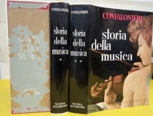 STORIA DELLA MUSICA GIULIO CONFALONIERI 1967 NUOVA ACCADEMIA 2 VOL+COF. (IA780) - Foto 1 di 4