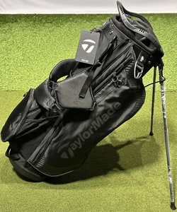 TaylorMade 2023 Pro Stand Carry 8-Way Golf Bag Black w/ Rain Hood New #93225 - Picture 1 of 10