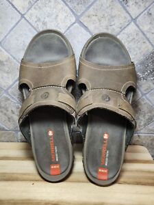 Merrell Men's Stucco Telluride Slide Comfort Sandals Size 9 Brown J71111