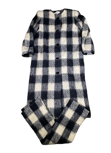 Cappotto e sciarpa lunga da donna vintage Givenchy a quadretti in lana mohair trincea taglia 10