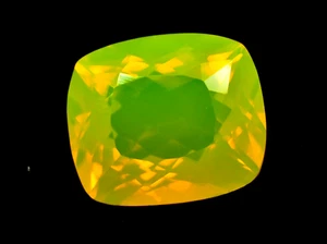 Piedra preciosa suelta cojín amarillo australiano de 32,00 quilates sin tratar con certificación ópalo welo - Imagen 1 de 6