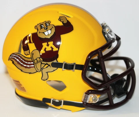 2019 Minnesota Golden Gophers Custom Riddell Mini Helmet vs Fresno State Cover