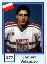 1992 Finnish Semic Stickers Snickers Backs #277 Janusz Adamiec