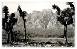 RPPC Cerro de la Silla Saddle Mountain Monterrey Mexico Postcard - Picture 1 of 2