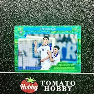 CHNCARD COPA ASIÁTICA QATAR 2023 UZBEKISTÁN/25 VERDE MOJO REFRACTOR CELEBRACIÓN - Imagen 1 de 2