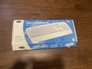 Vintage Belkin Classic Keyboard Classic Look - Weiß p56987-b - Bild 1 von 3