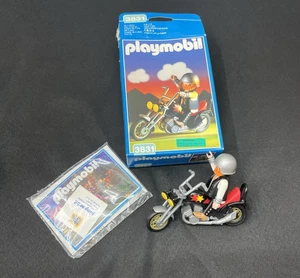 Playmobil 3831 Motocicleta y Ryder 1995 Vintage En Caja Original - Imagen 1 de 8