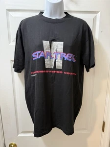 VtG 1991 STAR TREK VI UNDISCOVERED COUNTRY MOVIE T-Shirt Large sci fi 90s - Picture 1 of 7