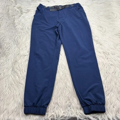 Columbia Men's L Navy Blue Belted Waist Timberlake Camp Woven Jogger Hiking - Image 1 of 4