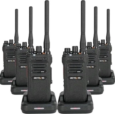 New! Retevis NR30 GMRS Long Range, IP67, Noise Canceling, Two-way Radios 6 PACK - Image 1 of 4