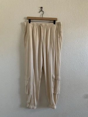 Pantalones jogger Johnny Was Sofie para mujer talla grande arena Foto 1 de 4