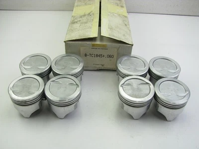(8) Pistones de motor Perfect Circle TC1845-060 .060" 1969-1989 Chevrolet 350-V8 Foto 1 de 3