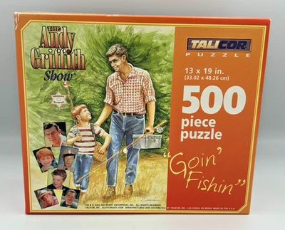 Rompecabezas de 500 piezas The Andy Griffith Show Goin' Fishing 2002 Talicor nuevo en caja Foto 1 de 4