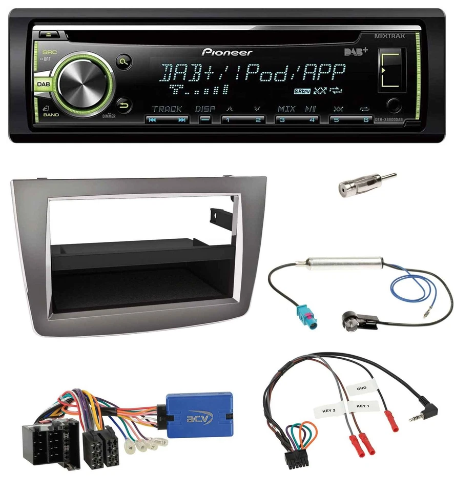 Pioneer DAB USB MP3 Lenkrad CD Autoradio für Alfa Romeo Mito 955 13-18 ISO silbe - Bild 1 von 4