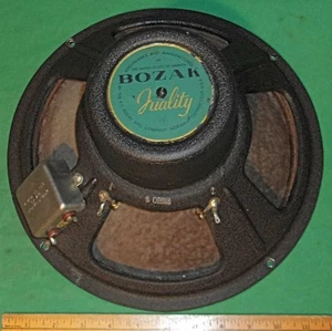Vintage Bozak B-199A Woofer 8 ohms 12 Inch (1950's) NICE! Clean! Working! - Picture 1 of 12