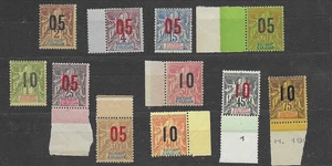 ANJOUAN ( SULTANAT ) 1912 cat yt 20 à 30 série complète n** MNH - Imagen 1 de 1