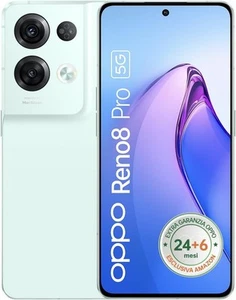 Oppo Reno8 Pro 5G Smartphone, 8 GB RAM, 256 GB, grüner AMOLED-Bildschirm, 50 MP - Bild 1 von 9