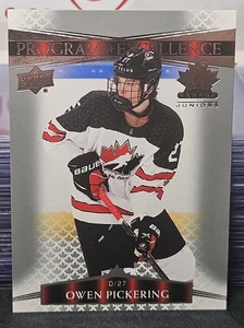 2022 Upper Deck Team Canada Owen Pickering 🇨🇦🇨🇦🇨🇦 Program Of Excellence  - Bild 1 von 2