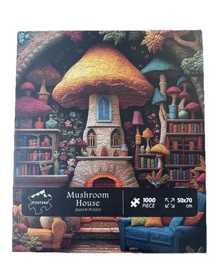 Mushroom House 1000 Pieces Free Shipping - Image 1 of 2