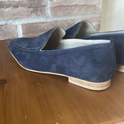 Boden замшевые мокасины размер 8 / 39 темно-синий квадратный носок плоскостях опрятный карьера Индия - Изображение 1 из 4