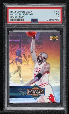 1993 - 94 Upper Deck 盒套装 Holojam Michael Jordan #H4 PSA 5 名堂 — 第 1/2 张图片