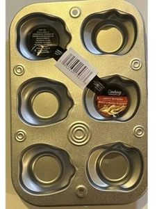 Cooking Concepts Pumpkin Shaped Cupcake Muffin Tin Bakeware Stainless Steel - Picture 1 of 4