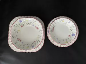 4 Johnson Brothers Summer Chintz Dessert Square Round Plate Bowl 5.25 6 6.25 7.5 - Picture 1 of 16