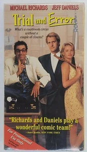 Trial And Error Vhs New Sealed Promo Copy Michael Richards Jeff Daniels Theron - Foto 1 di 6