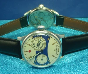 Regulateur MOLNIYA USSR Flat Mechanical Watch Serviced Visible Mechanism 3602 - Picture 1 of 10