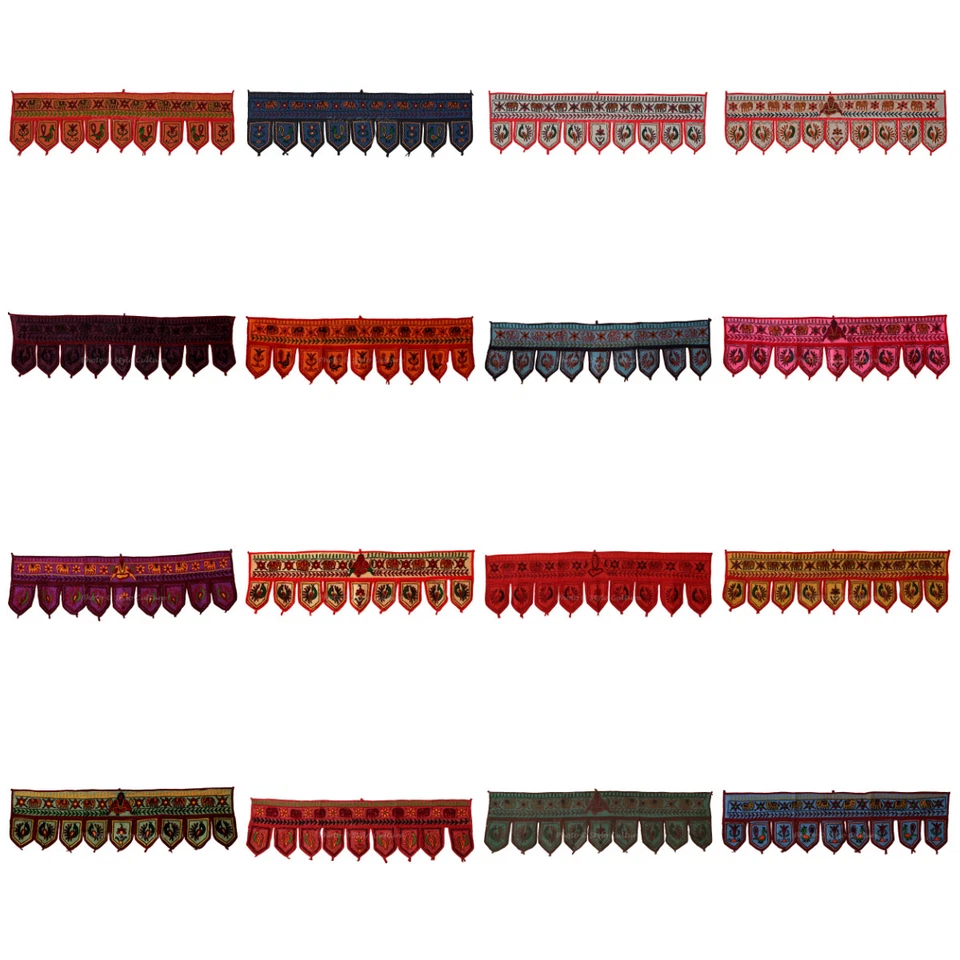 Indian Handicrafts Door Window Toppers Valance Traditional Ethnic Hanging Toran - Image 1 of 1
