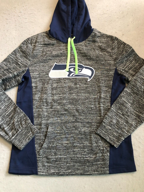 Men's Fanatics Branded College Navy Seattle Seahawks Tiebreaker Pullover  Hoodie