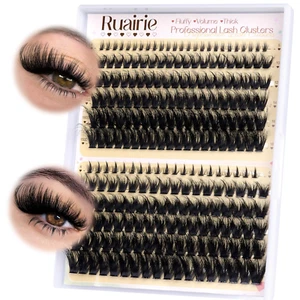 Fluffy Lash Clusters Eyelash Extensions 150D/200D Volume Eyelash Clusters Lash E - Picture 1 of 7