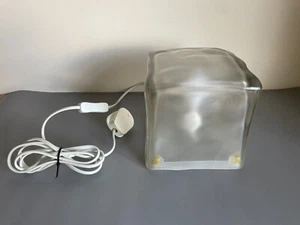 Vintage IKEA Iviken Frosted Glass Ice Cube Lamp Light 1990s Retro - Working - Picture 1 of 6