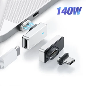140W 5A 40Gbps 8K UHD Type C USB 4 Data Fast Charging Magnetic Connector Adapter - Picture 1 of 16