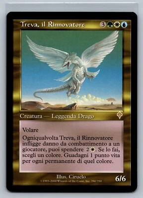 Magic The Gathering ITALIAN Invasion Treva, the Renewer #280/350 MTG TCG CCG - Image 1 of 2
