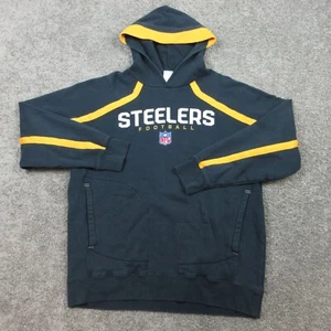 Pittsburgh Steelers Sweater Mens Extra Large Gray Reebok NFL Hoodie Sweatshirt - Picture 1 of 13