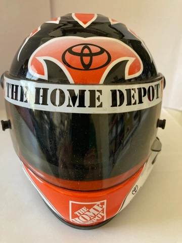 CFS Champion Series Nascar Mini Helmet Used was displayed in a display case Cover