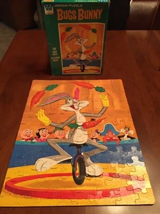 Vintage Whitman #4610 Bugs Bunny Zirkus Jonglieren Karotten 100 Stück Puzzle - Bild 1 von 5