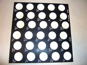 ER40 Collet Rack - Metric & some Inch - labeled sizes, Set Holder Stand Tray 2CF - Picture 1 of 3