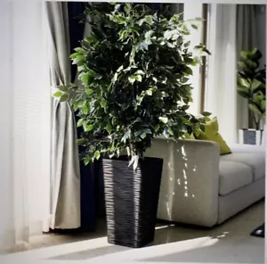 Tall Square Planters for Outdoor Plants Indoor Resin Tree planters 22inch (2) - Picture 1 of 3