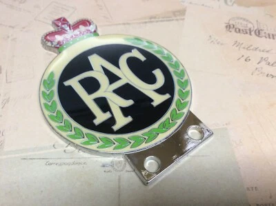 RAC-CAR-BADGE-BAR-BADGE-CHROME-PLATE WITH ENAMEL FINISH - Image 1 of 4