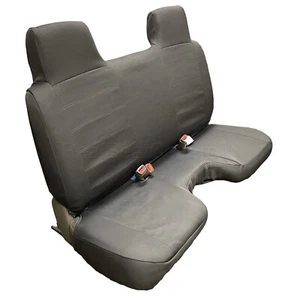 Black 100% Waterproof Neoprene Bench Seat Cover Large Notched Cushion - Picture 1 of 4