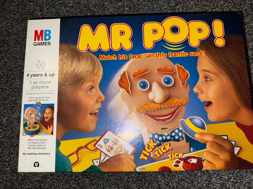 Vintage Mr Pop! Vintage MB Games Fully Working 99% Complete 1992  - Image 1 of 4