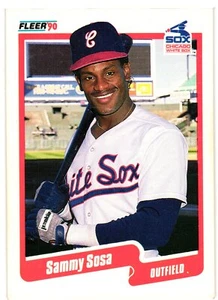 1990 Fleer #548 Sammy Sosa Chicago White Sox   Rookie - Picture 1 of 2